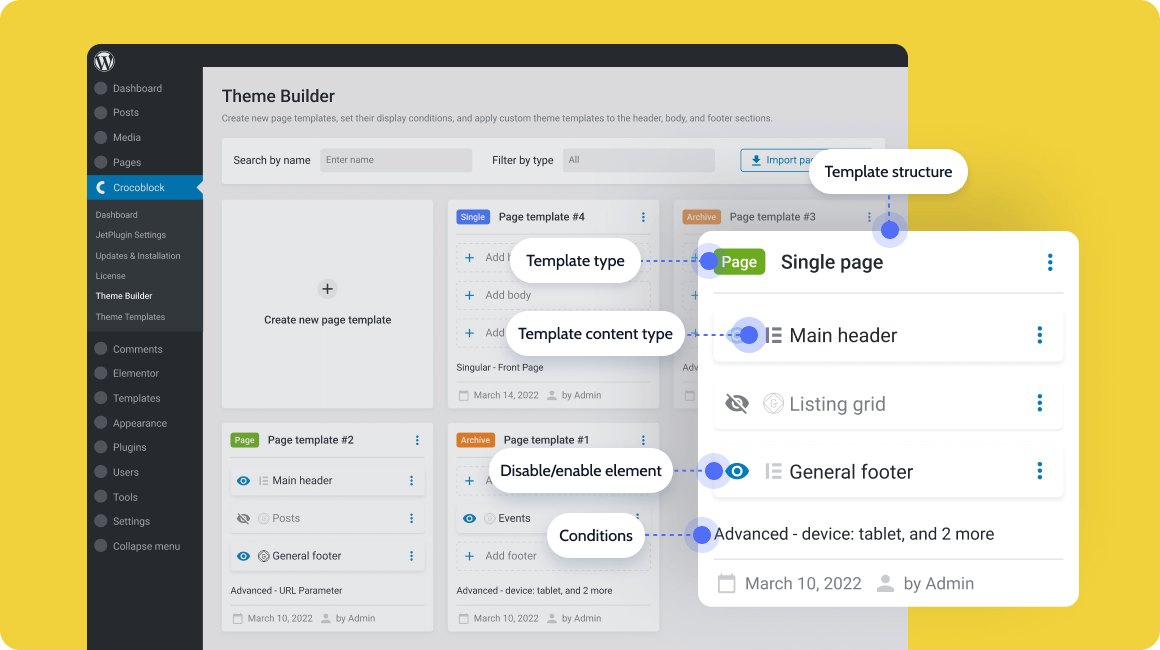 Creating Custom Templates with JetThemeCore