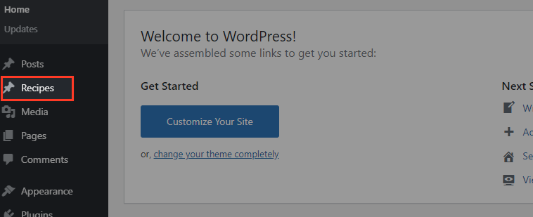 custom post type menu position