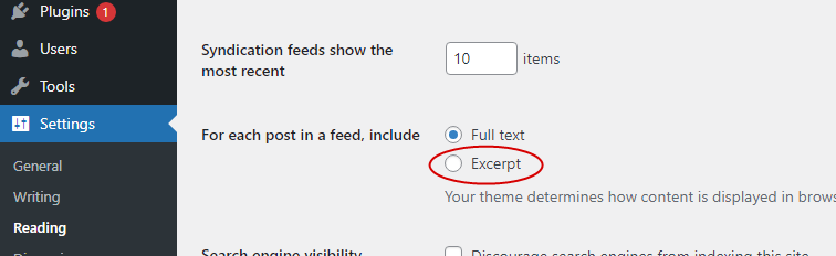 rss to reduce content scraping